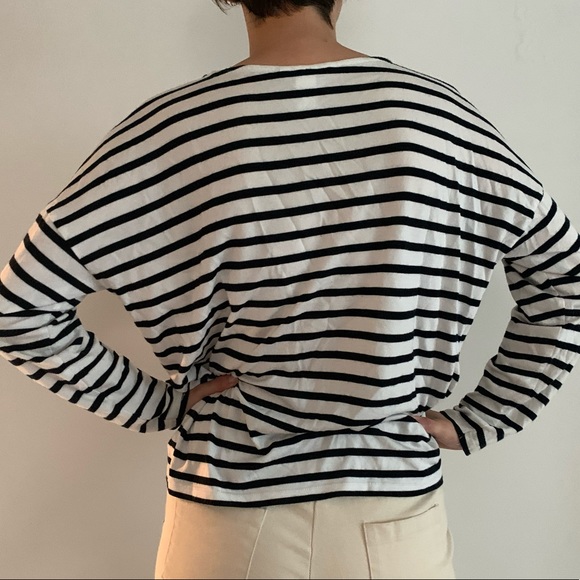 SOLD 2 FOR $25 DEAL! H&M striped cotton top - Picture 2 of 5